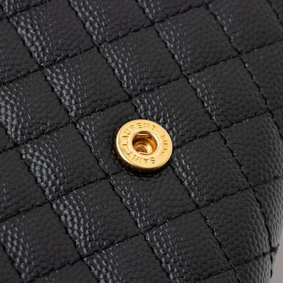 Saint Laurent Mixed Matelasse Grain de Poudre Monogram Large Envelope Wallet - Picture 11 of 14